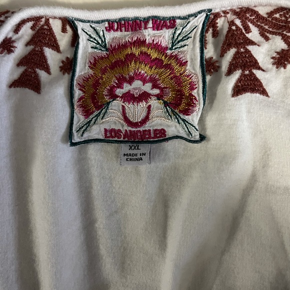 Johnny was XXL cotton embroidered tee. VGUC - Picture 3 of 6